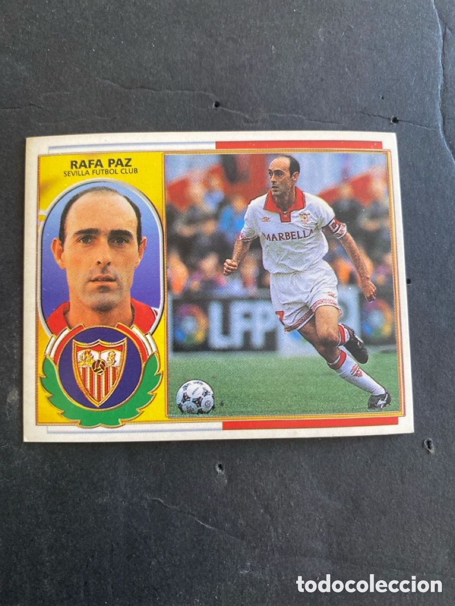Cromos de f&uacute;tbol: Cromo liga 96/97 Sevilla nunca pegado