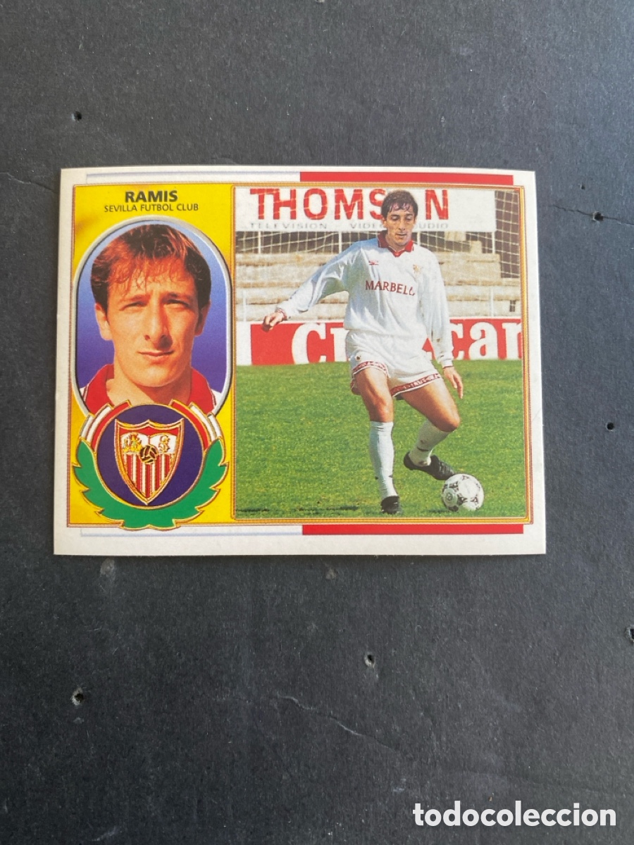 Cromos de f&uacute;tbol: Cromo liga 96/97 Sevilla nunca pegado