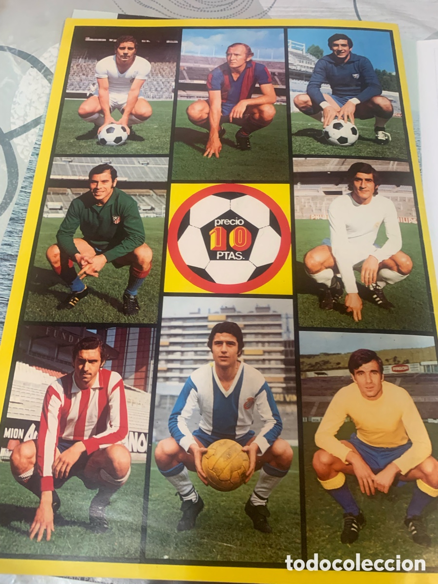 Cromos de f&uacute;tbol: &Aacute;lbum plancha este 74-75