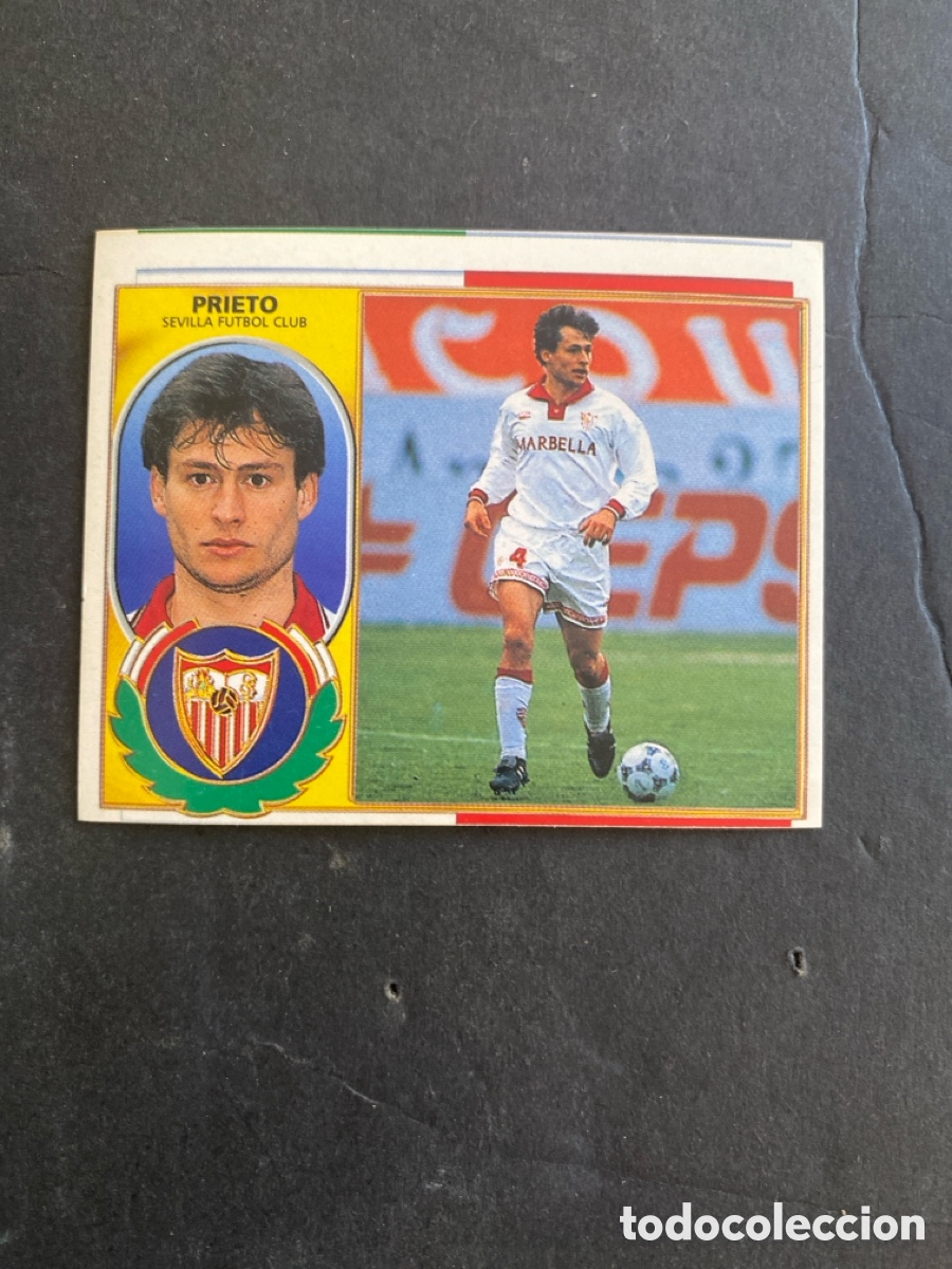 Cromos de f&uacute;tbol: Cromo liga 96/97 Sevilla nunca pegado