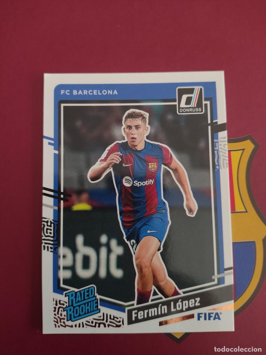 Cromos de f&uacute;tbol: 183 FERM&Iacute;N L&Oacute;PEZ BARCELONA RATED ROOKIE 2023-24 PANINI DONRUSS SOCCER