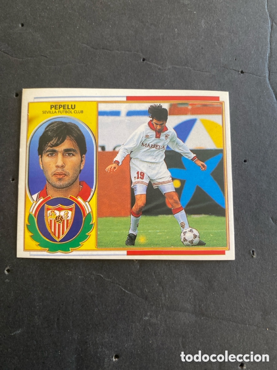 Cromos de f&uacute;tbol: Cromo liga 96/97 Sevilla nunca pegado