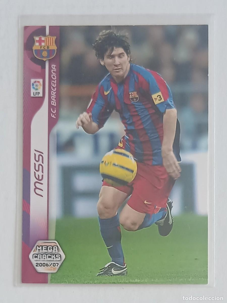 Cromos de f&uacute;tbol: CROMO n&ordm; 54 MESSI BARCELONA MEGACRACKS 2006-2007 DE PANINI. Estado notable.