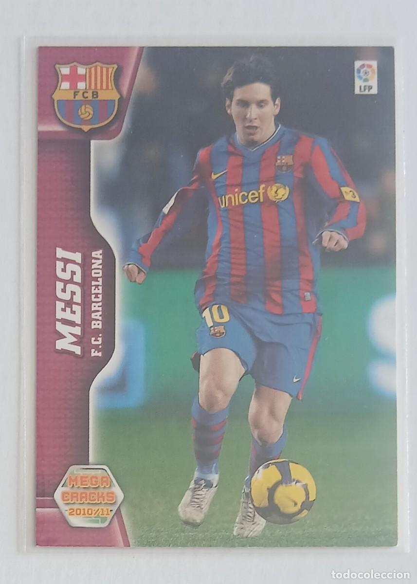 Cromos de Futebol: CROMO n&ordm; 69 MESSI BARCELONA MEGACRACKS 2010-2011 DE PANINI. Estado notable.