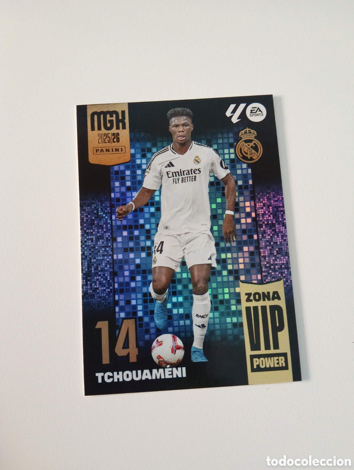 Cromos de Futebol: 404 Tchouam&eacute;ni, Real Madrid, Zona VIP Power, Panini Megacracks 2024 2025 24 25