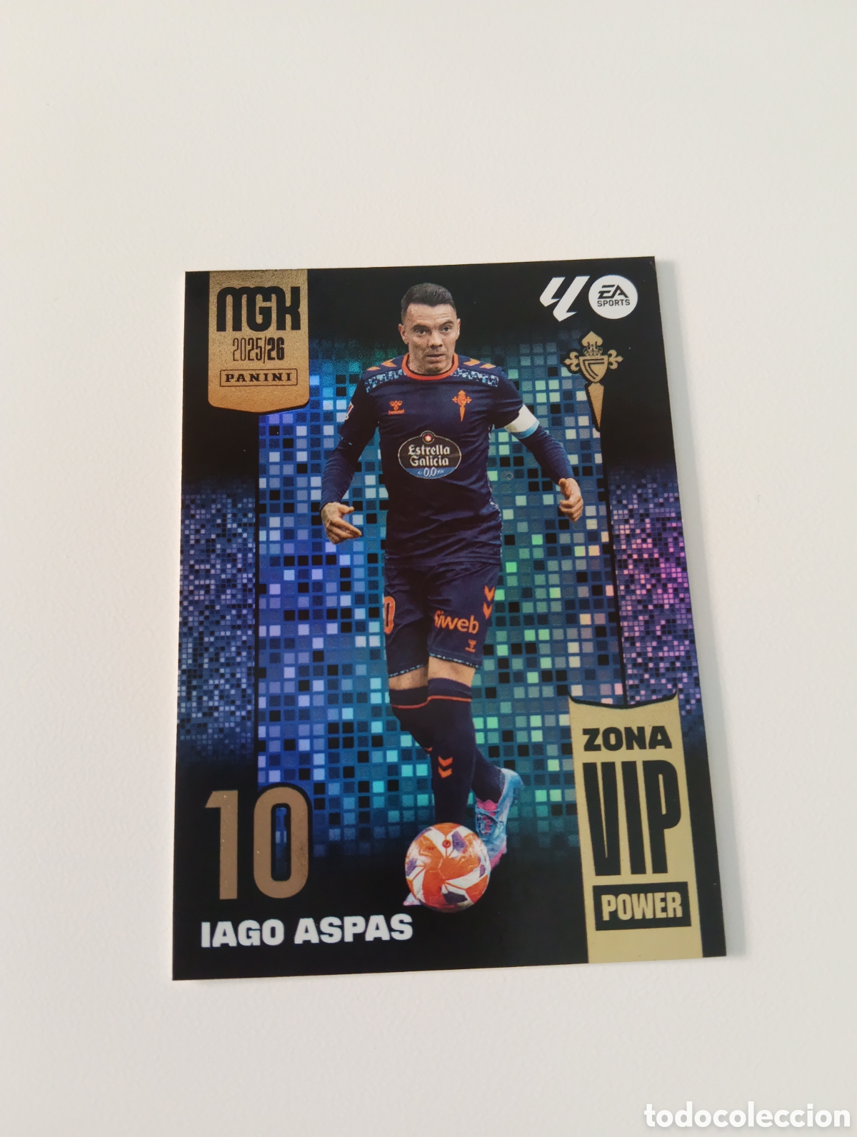 Cromos de f&uacute;tbol: P395 P 395 IAGO ASPAS CELTA VIGO ZONA VIP POWER MEGACRACKS 2025 2026 25 26