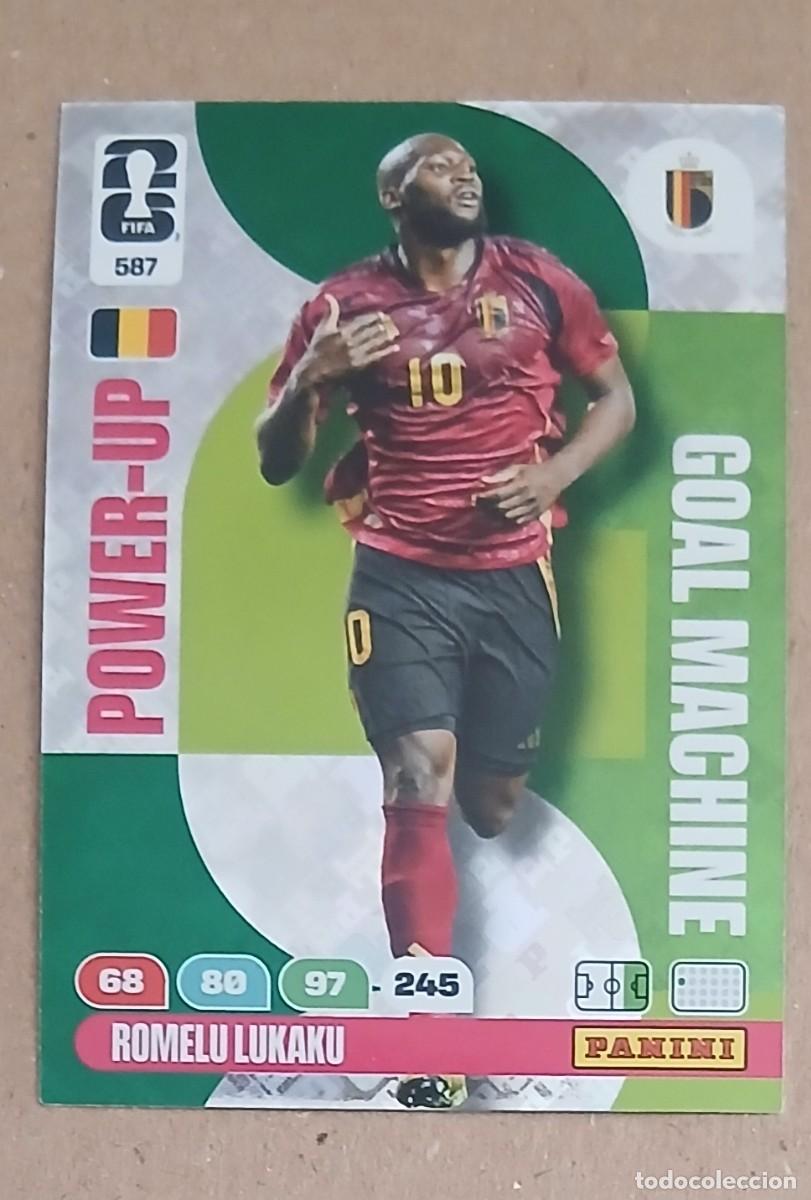 Cromos de f&uacute;tbol: CROMO n&ordm; 587 ROMELU LUKAKU B&Eacute;LGICA GOAL MACHINE ADRENALYN XL FIFA WORLD CUP 2026E PANINI. Nuevo.