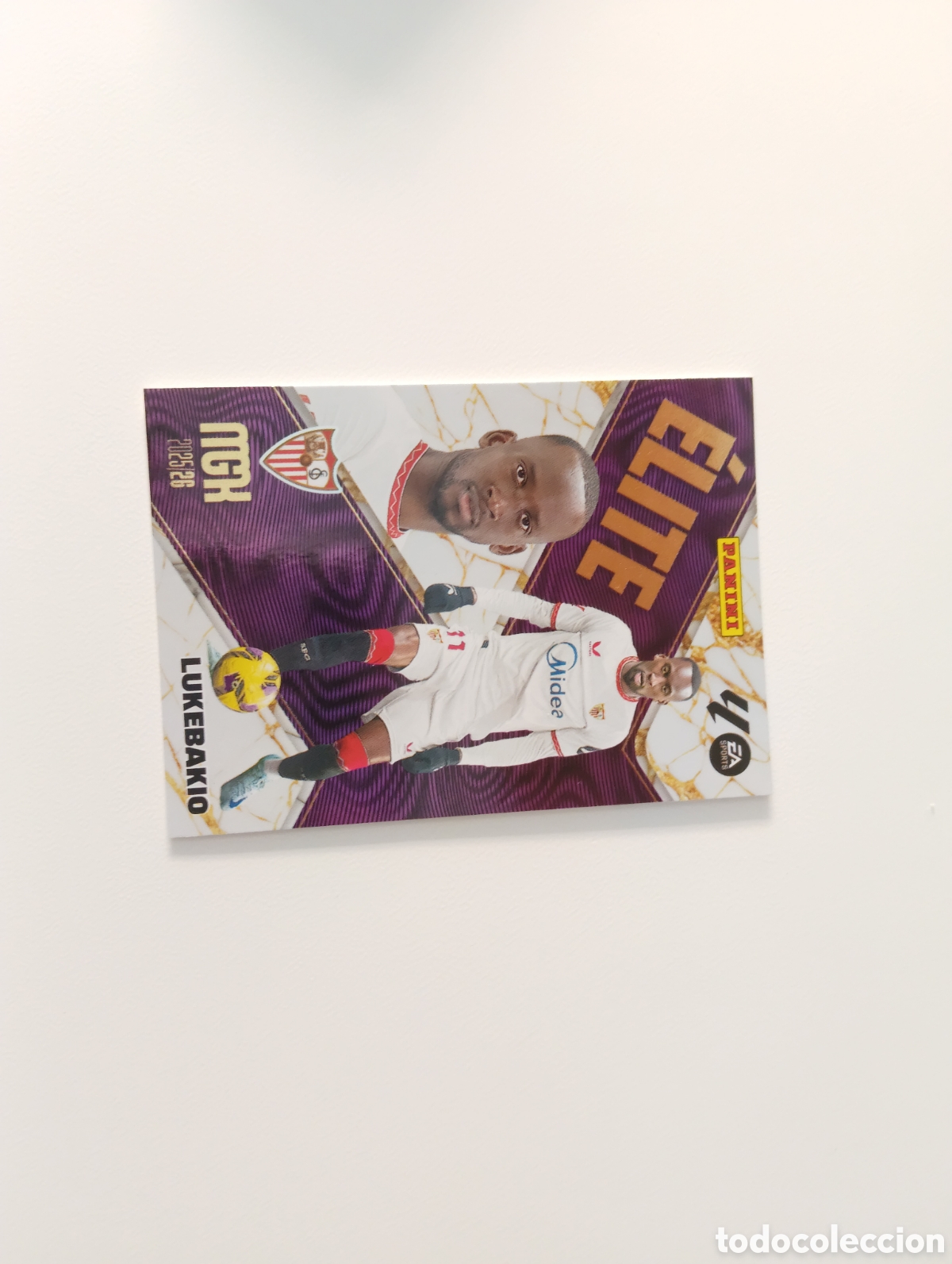 Cromos de f&uacute;tbol: 11 lukebakio sevilla elite megacracks 2025 2026 25 26 trading card