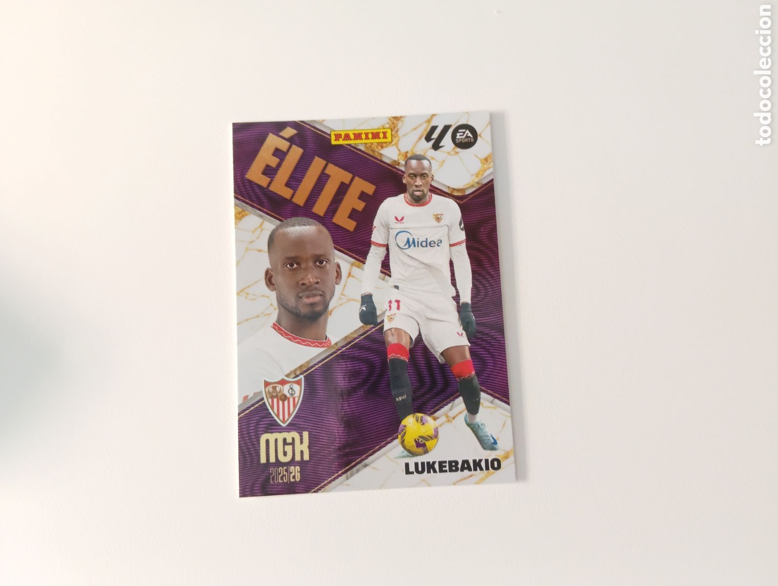 Figurine di Calcio: 11 lukebakio sevilla elite megacracks 2025 2026 25 26 trading card