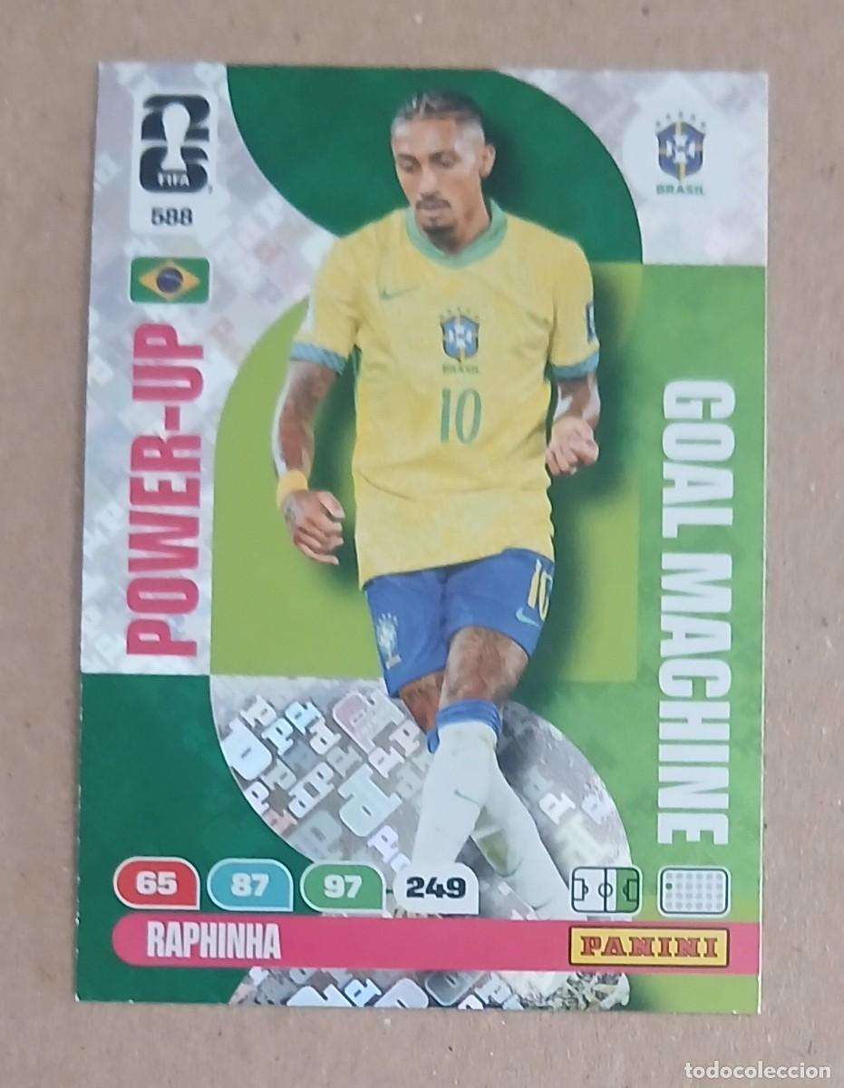 Cromos de f&uacute;tbol: CROMO n&ordm; 588 RAPHINHA BRASIL GOAL MACHINE ADRENALYN XL FIFA WORLD CUP 2026E PANINI. Nuevo.