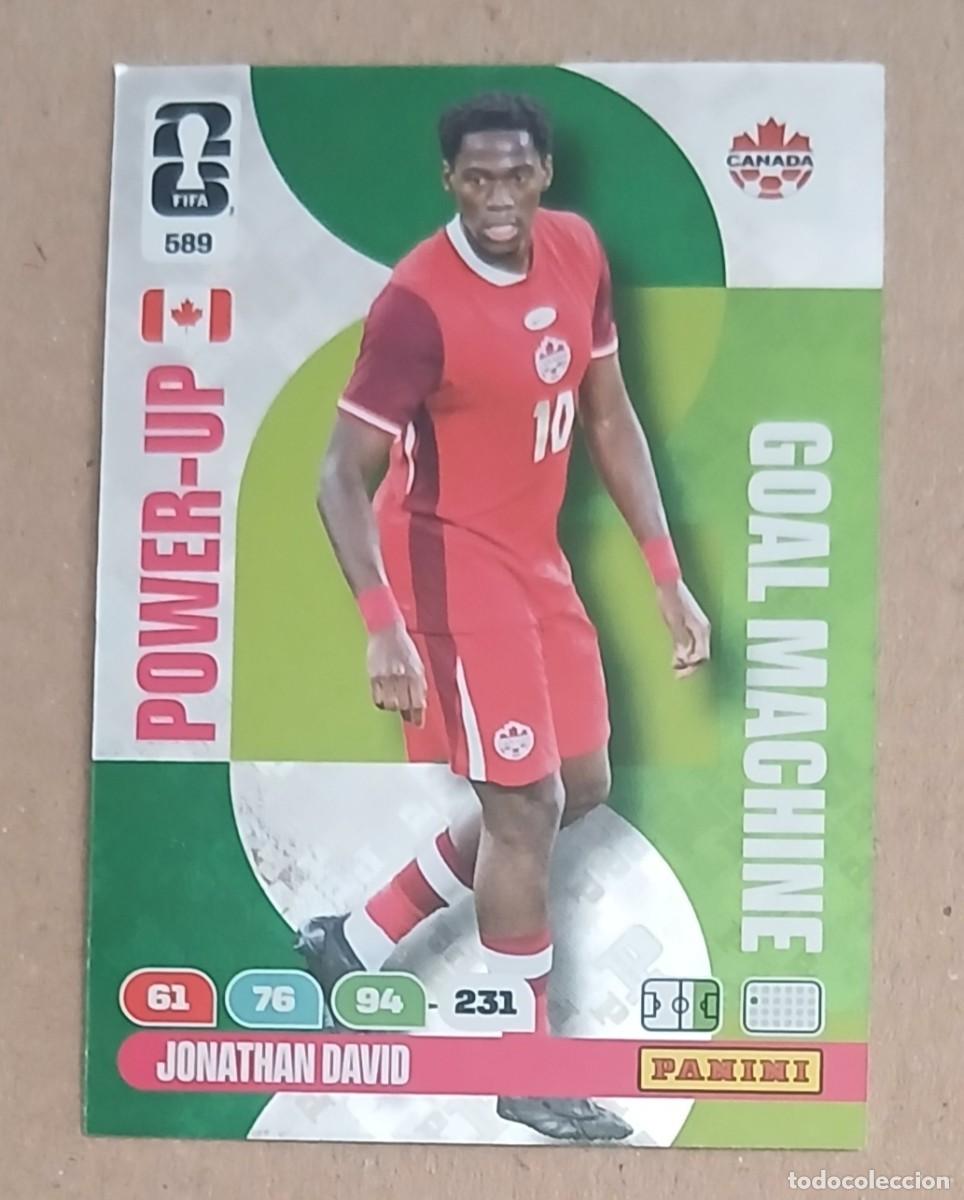 Cromos de f&uacute;tbol: CROMO n&ordm; 589 JONATHAN DAVID CANAD&Aacute; GOAL MACHINE ADRENALYN XL FIFA WORLD CUP 2026E PANINI. Nuevo.