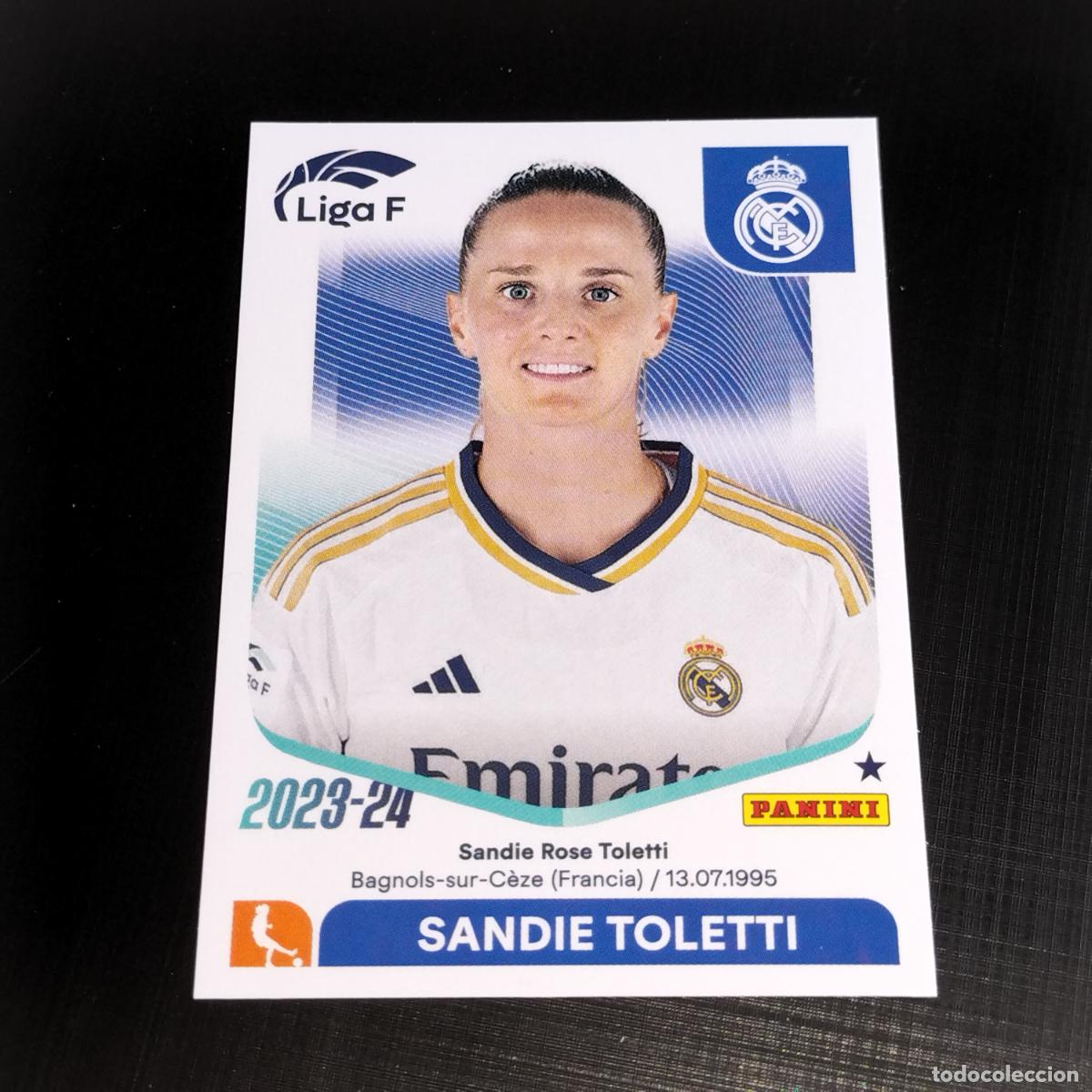 Cartes &agrave; collectionner de Football: N&ordm; 212 SANDIE TOLETTI REAL MADRID CROMOS LIGA F FEMENINA PANINI 2023 2024 23 24