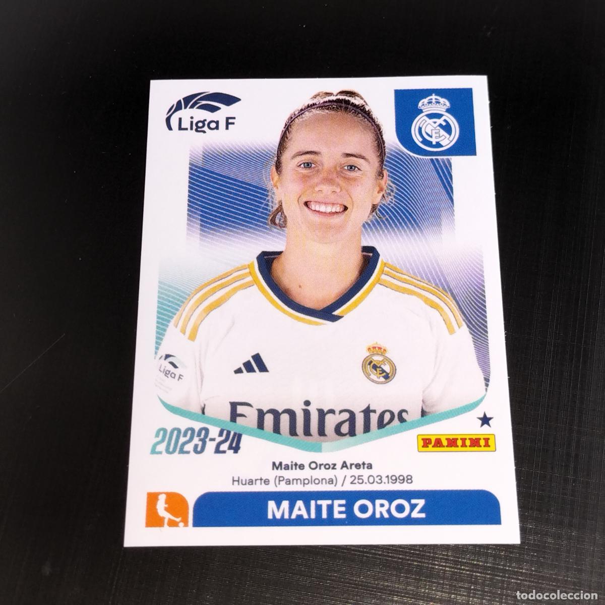 Cromos de Futebol: N&ordm; 215 MAITE OROZ REAL MADRID CROMOS LIGA F FEMENINA PANINI 2023 2024 23 24