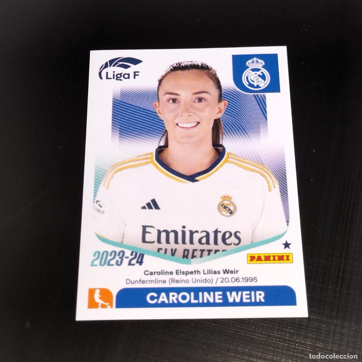 Cromos de Futebol: N&ordm; 216 CAROLINE WEIR REAL MADRID CROMOS LIGA F FEMENINA PANINI 2023 2024 23 24