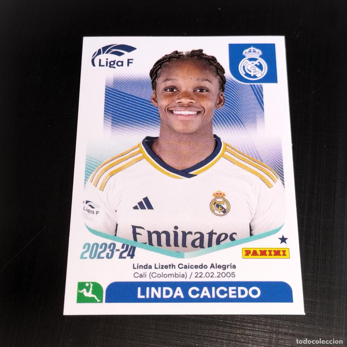 Cromos de f&uacute;tbol: N&ordm; 218 LINDA CAICEDO REAL MADRID CROMOS LIGA F FEMENINA PANINI 2023 2024 23 24