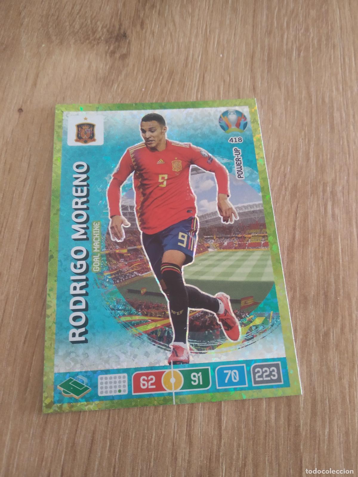 Football Stickers: 418 RODRIGO MORENO ESPA&Ntilde;A CROMO FUTBOL PANINI EURO 2020 ADRENALYN EUROCOPA