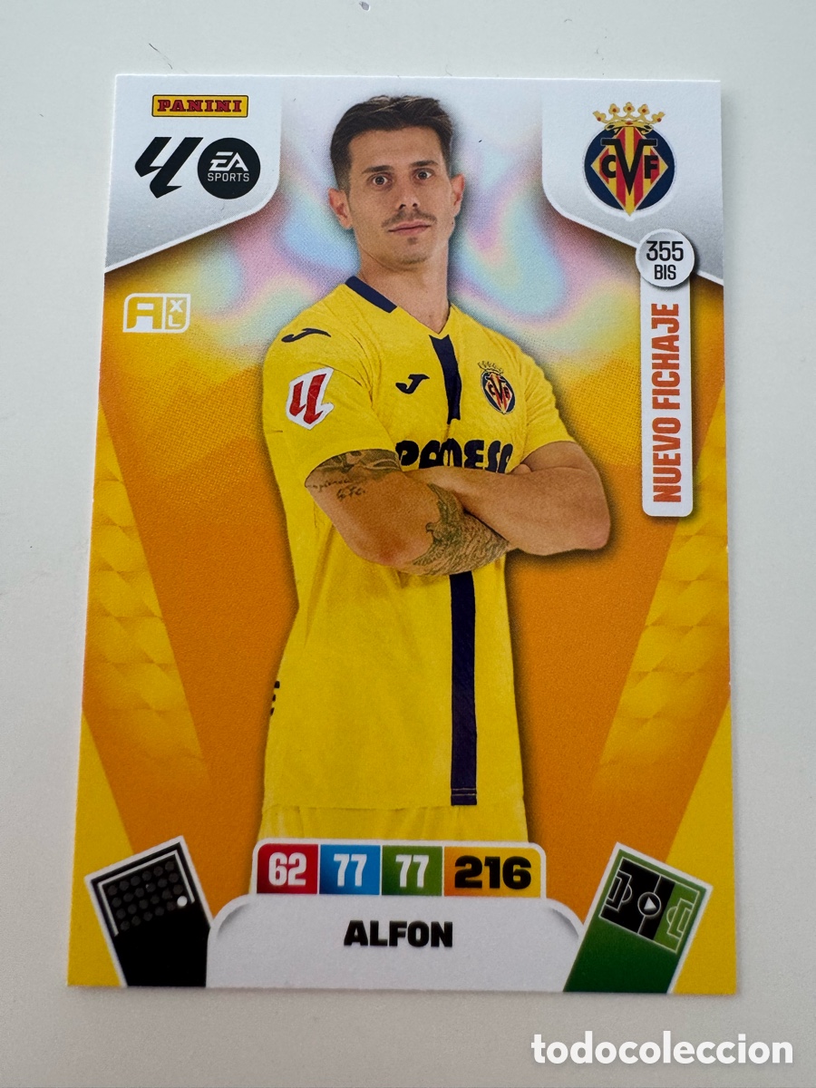 Football Stickers: PANINI ADRENALYN XL LIGA 2025-2026 25-26 &ndash; Alfon Gonz&aacute;lez Villarreal CF N&ordm; 355 BIS