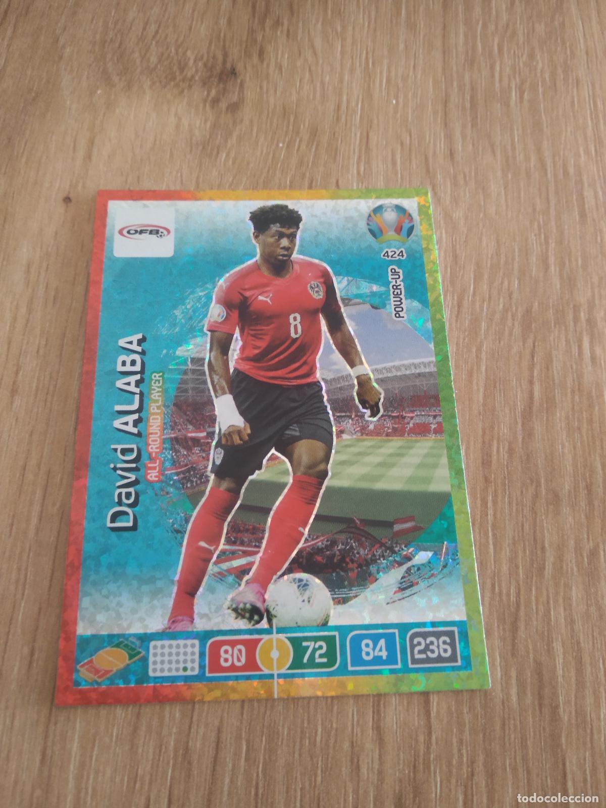 Cromos de f&uacute;tbol: 424 DAVID ALABA AUSTRIA CROMO FUTBOL PANINI EURO 2020 ADRENALYN EUROCOPA
