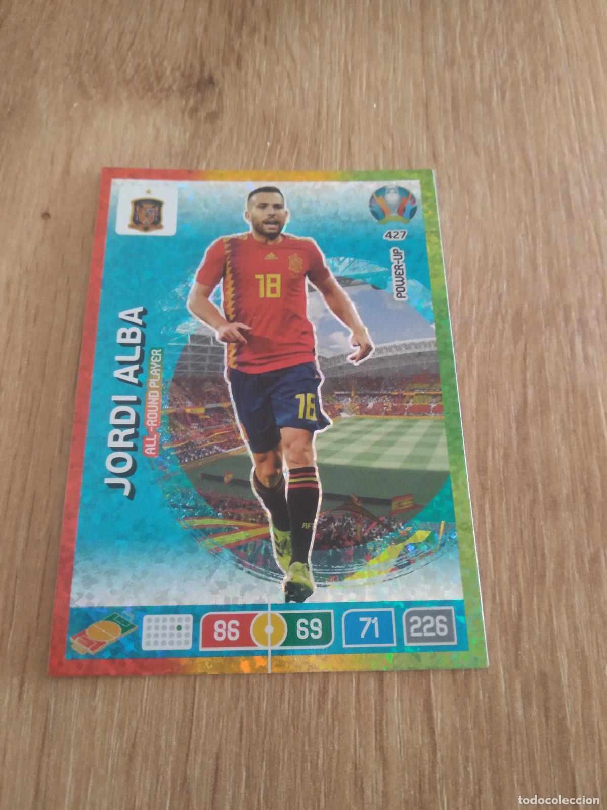 Cromos de f&uacute;tbol: 427 JORDI ALBA ESPA&Ntilde;A CROMO FUTBOL PANINI EURO 2020 ADRENALYN EUROCOPA