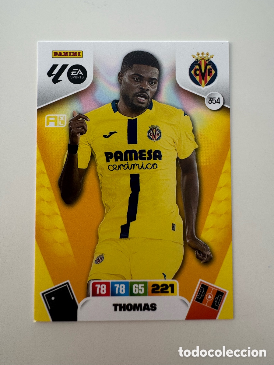 Cromos de f&uacute;tbol: PANINI ADRENALYN XL LIGA 2025-2026 25-26 &ndash; Thomas Partey Villarreal CF N&ordm; 354