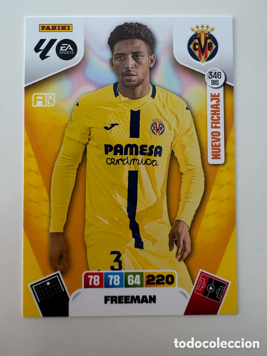 Cromos de f&uacute;tbol: PANINI ADRENALYN XL LIGA 2025-2026 25-26 &ndash; Freeman Villarreal CF N&ordm; 346 BIS