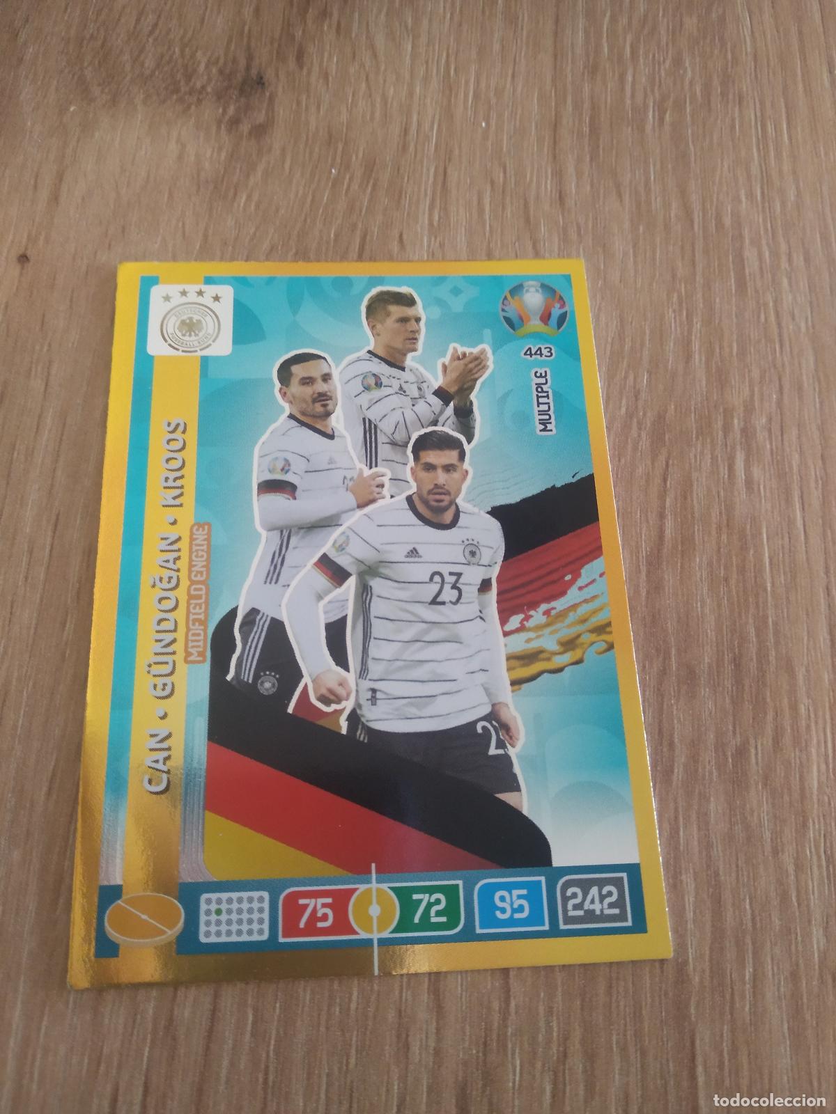 Cromos de f&uacute;tbol: 443 EMRE CAN GUNDOGAN KROOS ALEMANIA CROMO FUTBOL PANINI EURO 2020 ADRENALYN EUROCOPA