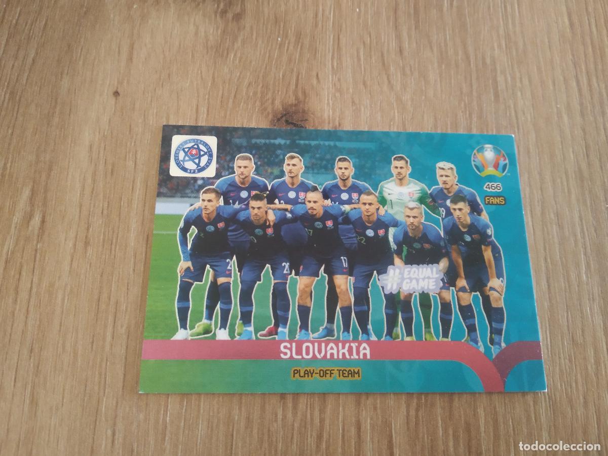 Cromos de f&uacute;tbol: 466 EQUIPO PLANTILLA ESLOVAQUIA CROMO FUTBOL PANINI EURO 2020 ADRENALYN EUROCOPA