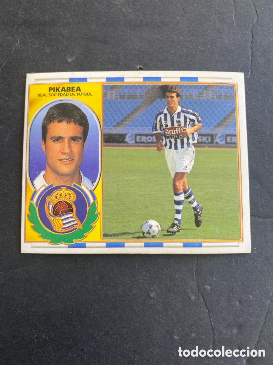 Cromos de f&uacute;tbol: Cromo liga 96/97 R Sociedad nunca pegado