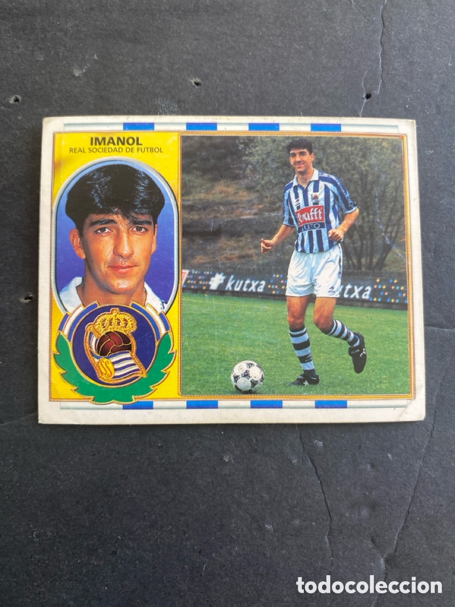 Cromos de f&uacute;tbol: Cromo liga 96/97 R Sociedad nunca pegado