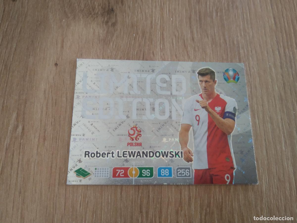 Cromos de f&uacute;tbol: LEWANDOWSKI POLONIA EDICION LIMITADA CROMO FUTBOL PANINI EURO 2020 ADRENALYN EUROCOPA