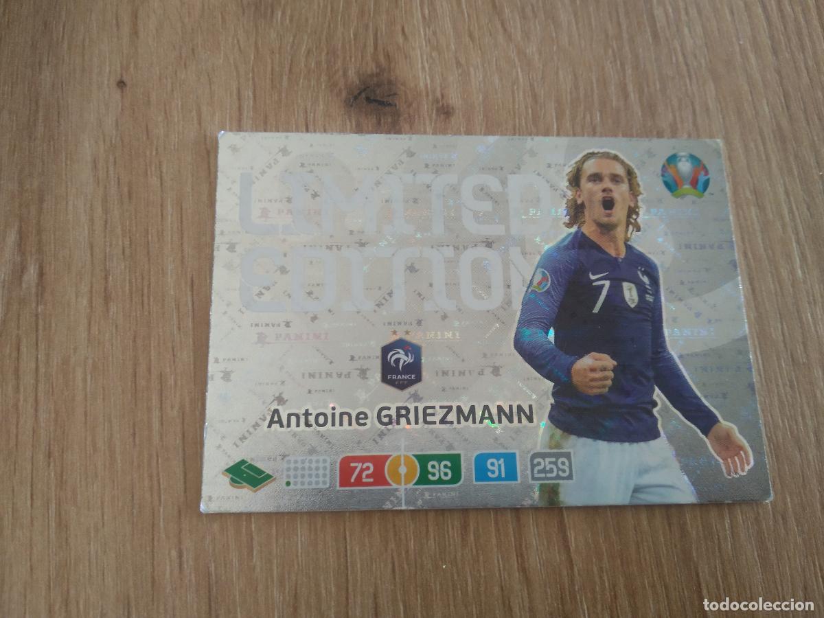 Cromos de f&uacute;tbol: GRIEZMANN FRANCIA EDICION LIMITADA CROMO FUTBOL PANINI EURO 2020 ADRENALYN EUROCOPA