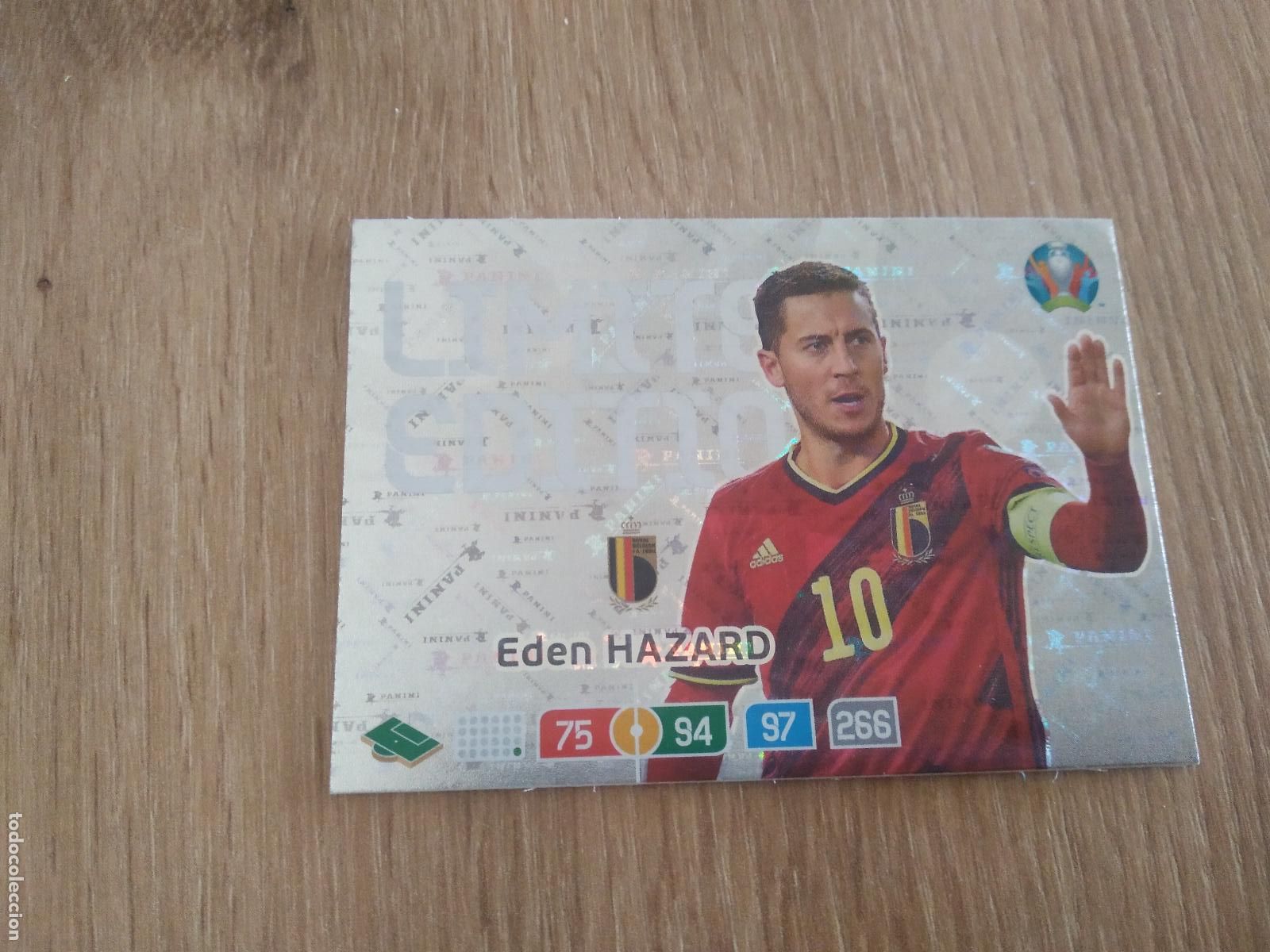 Cromos de f&uacute;tbol: HAZARD BELGICA EDICION LIMITADA CROMO FUTBOL PANINI EURO 2020 ADRENALYN EUROCOPA
