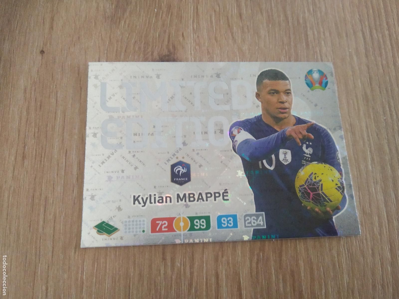 Cromos de f&uacute;tbol: MBAPPE FRANCIA EDICION LIMITADA CROMO FUTBOL PANINI EURO 2020 ADRENALYN EUROCOPA