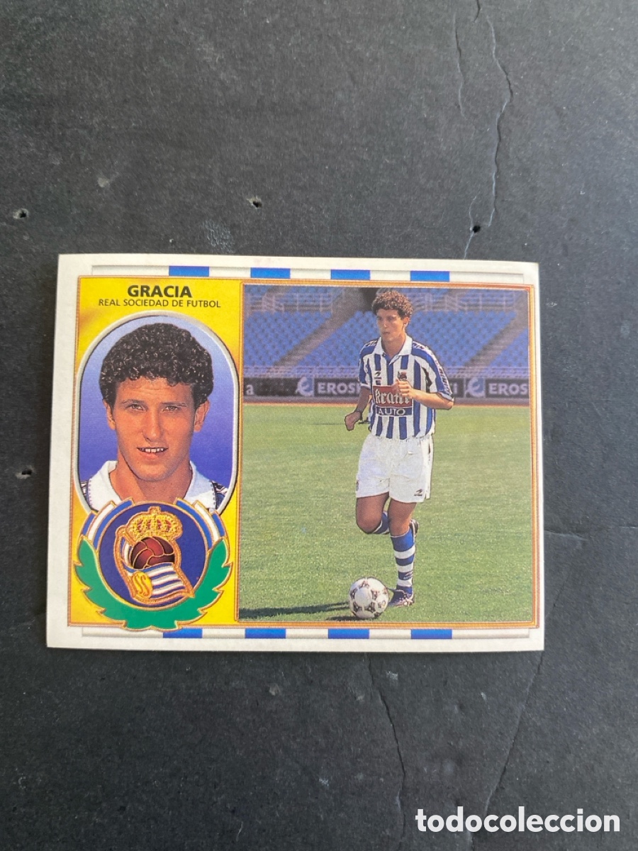 Cromos de f&uacute;tbol: Cromo liga 96/97 R Sociedad nunca pegado