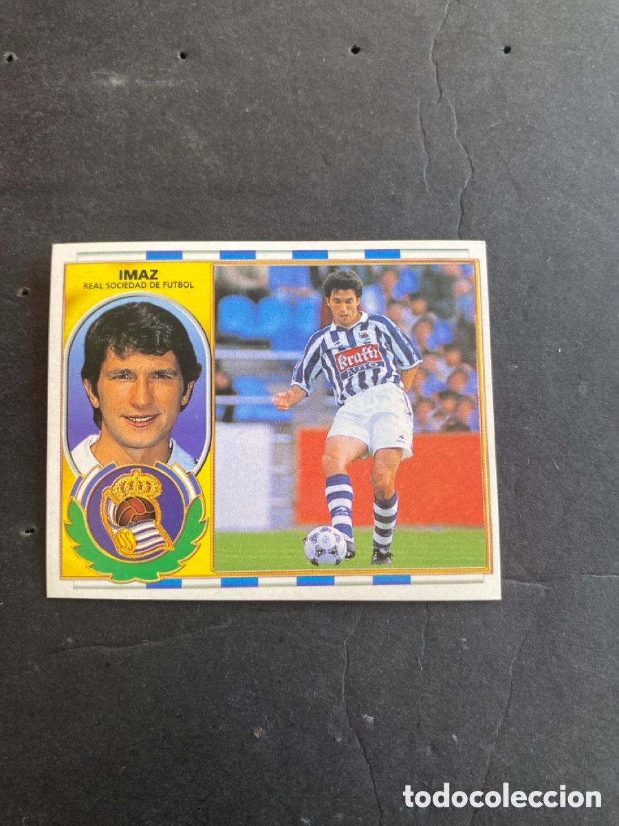 Cromos de f&uacute;tbol: Cromo liga 96/97 R Sociedad nunca pegado