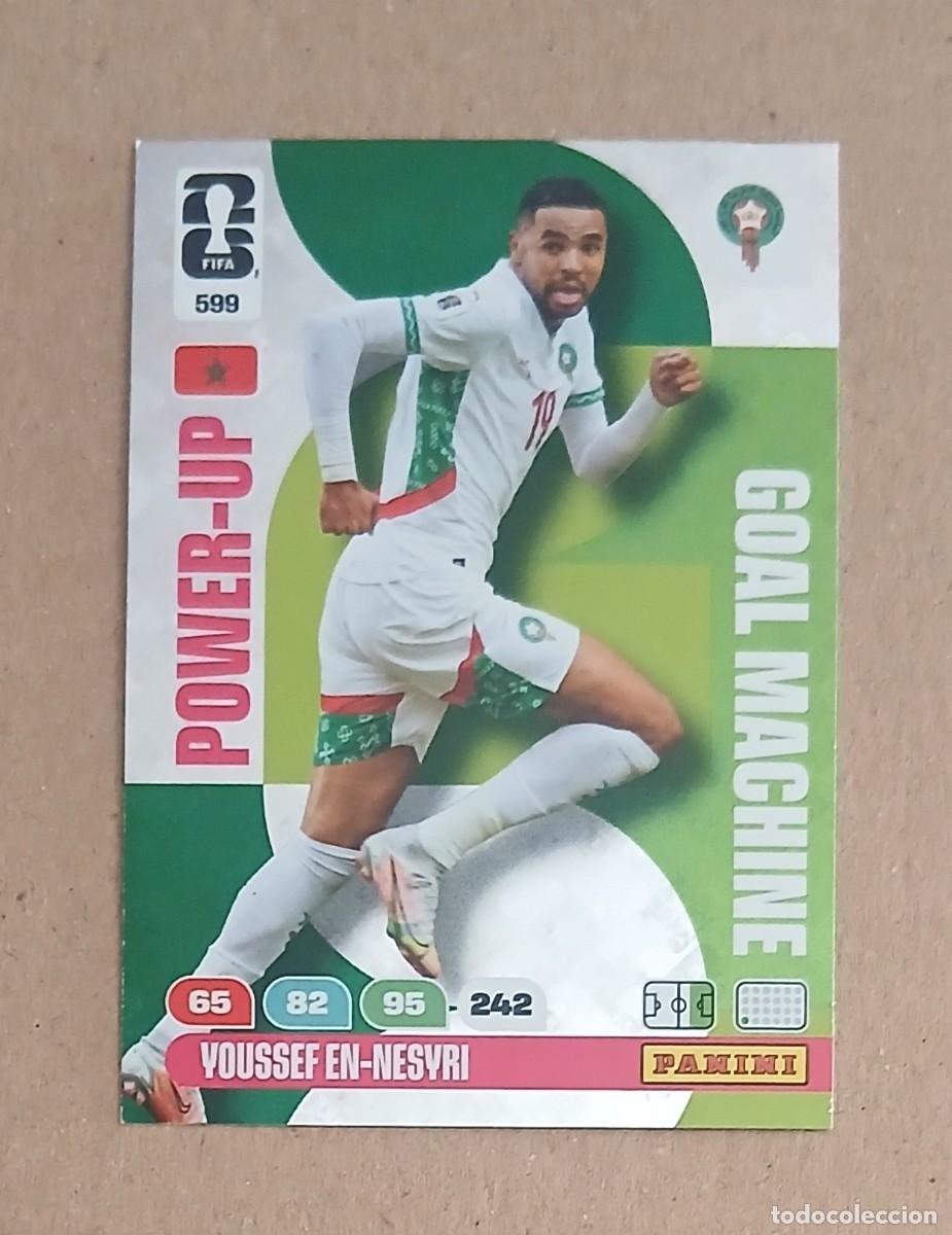 Cromos de f&uacute;tbol: CROMO n&ordm; 599 YOUSSEF EN-NESYRI GOAL MACHINE ADRENALYN XL FIFA WORLD CUP 2026E PANINI. Nuevo.