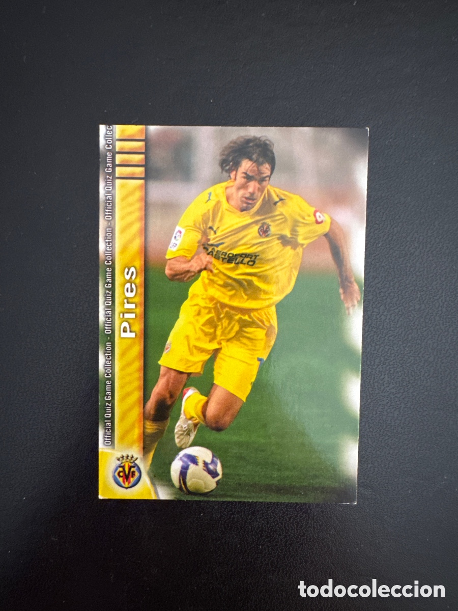 Cromos de f&uacute;tbol: PIRES VILLARREAL N&Uacute;MERO 127 MUNDICROMO 2009 LAS FICHAS QUIZ&Aacute; DE LA LIGA 2009 2010