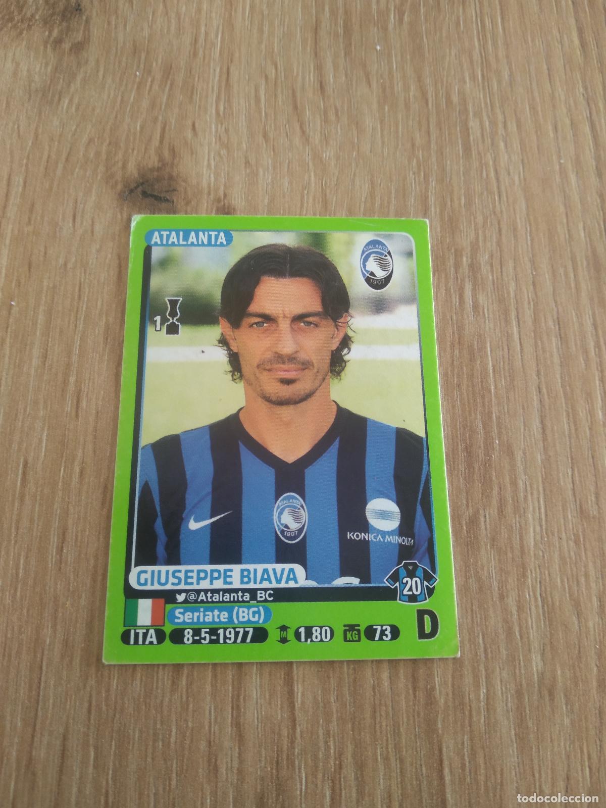 Figurine di Calcio: 10 GIUSEPPE BIAVA ATALANTA CROMO FUTBOL PANINI LIGA ITALIA 14-15 CALCIATORI 2014-2015