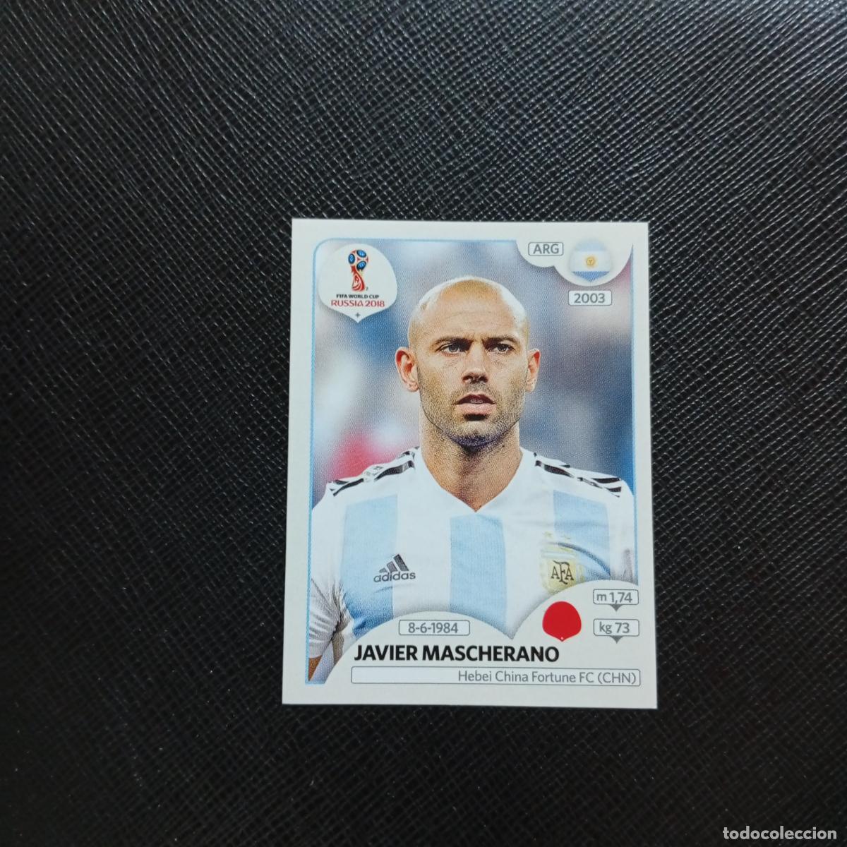 Football Stickers: 277 JAVIER MASCHERANO ARGENTINA PANINI MUNDIAL RUSIA 2018 CROMO FUTBOL 18 - SIN PEGAR - CJ2
