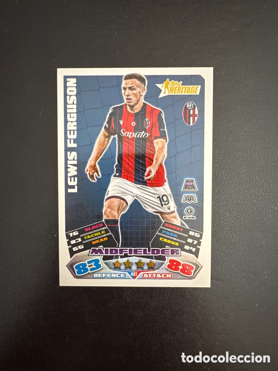 Football Stickers: FERGUSON HERITAGE NUMERO 402 MATCH ATTAX 2025 2026