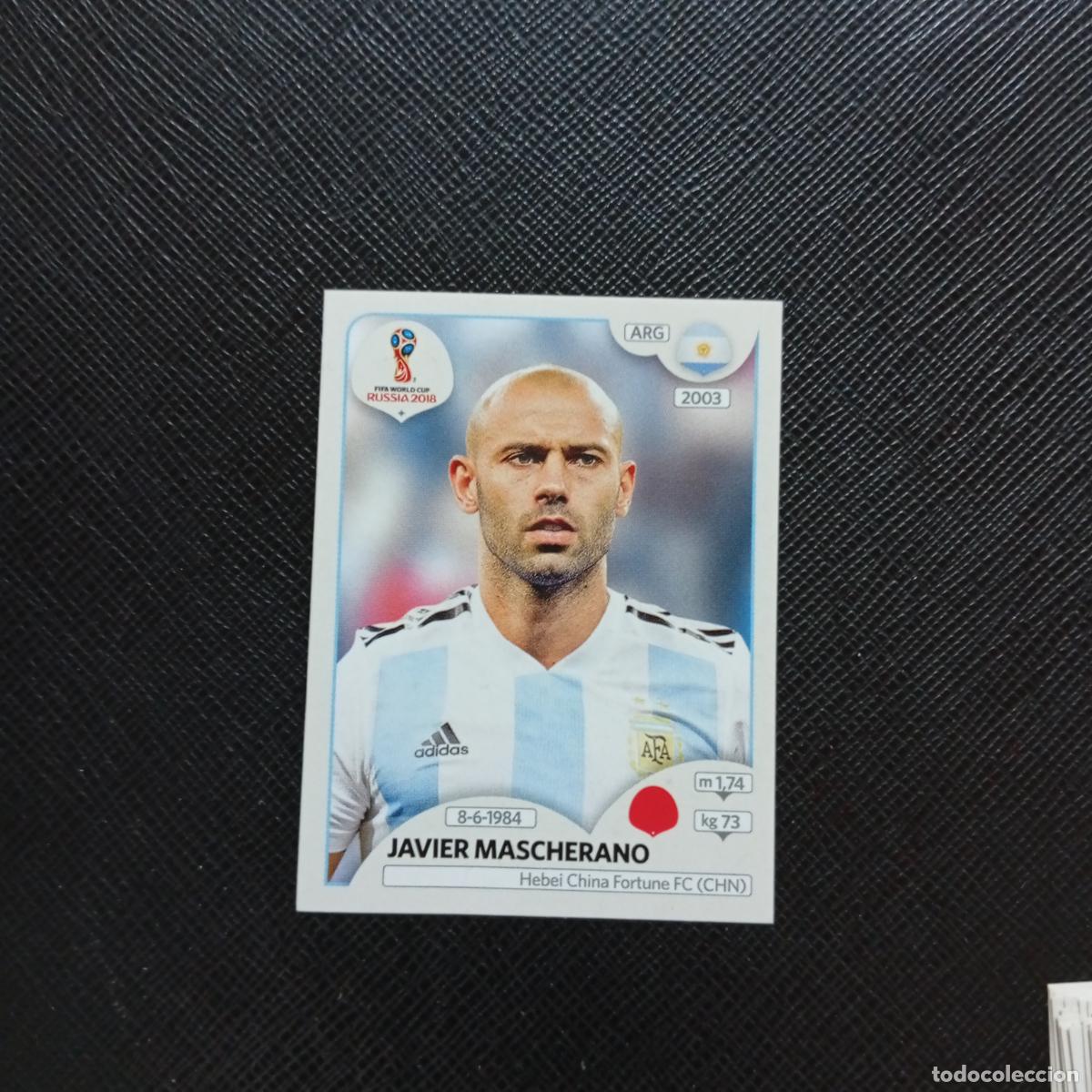 Football Stickers: 277 JAVIER MASCHERANO ARGENTINA PANINI MUNDIAL RUSIA 2018 CROMO FUTBOL 18 - SIN PEGAR - CJ2