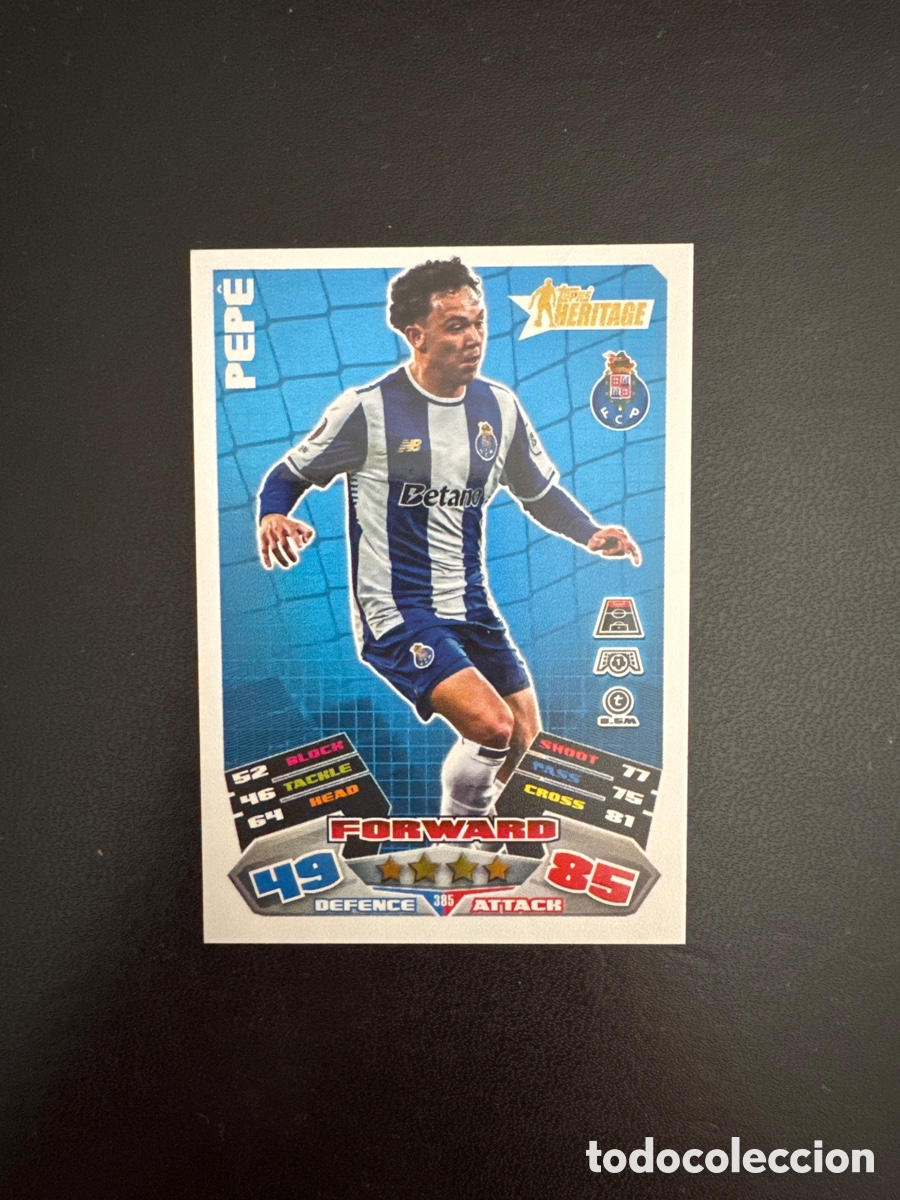 Football Stickers: PEPE HERITAGE NUMERO 385 MATCH ATTAX 2025 2026