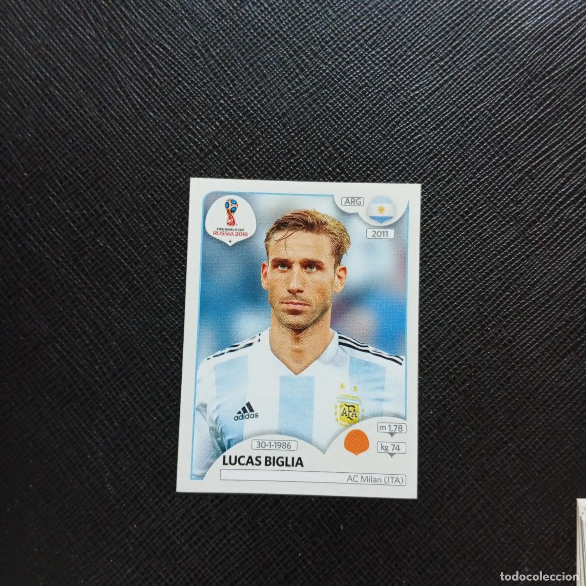 Cromos de f&uacute;tbol: 281 LUCAS BIGLIA ARGENTINA PANINI MUNDIAL RUSIA 2018 CROMO FUTBOL 18 - SIN PEGAR - CJ2