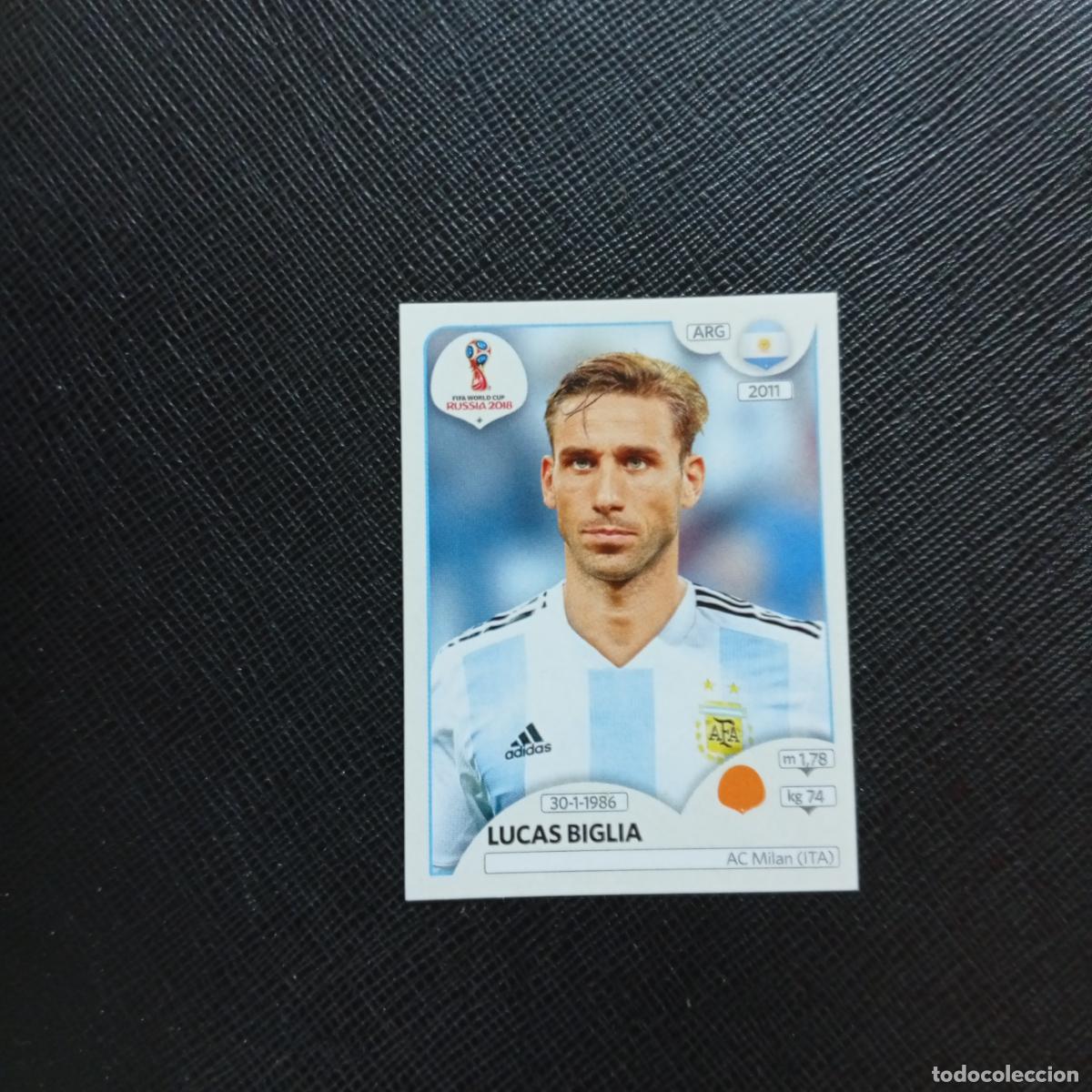 Cromos de f&uacute;tbol: 281 LUCAS BIGLIA ARGENTINA PANINI MUNDIAL RUSIA 2018 CROMO FUTBOL 18 - SIN PEGAR - CJ2