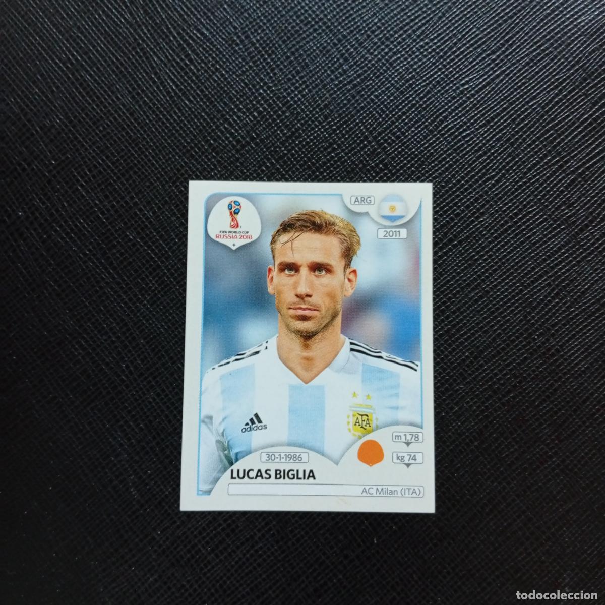 Cromos de f&uacute;tbol: 281 LUCAS BIGLIA ARGENTINA PANINI MUNDIAL RUSIA 2018 CROMO FUTBOL 18 - SIN PEGAR - CJ2 .