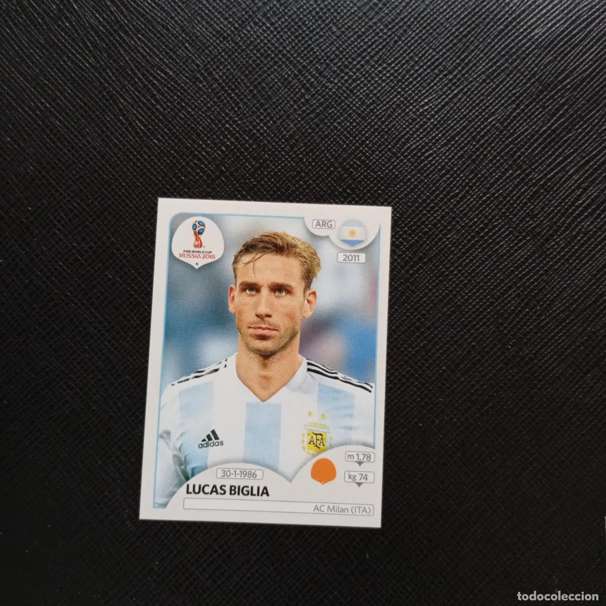 Cromos de f&uacute;tbol: 281 LUCAS BIGLIA ARGENTINA PANINI MUNDIAL RUSIA 2018 CROMO FUTBOL 18 - SIN PEGAR - CJ2 .