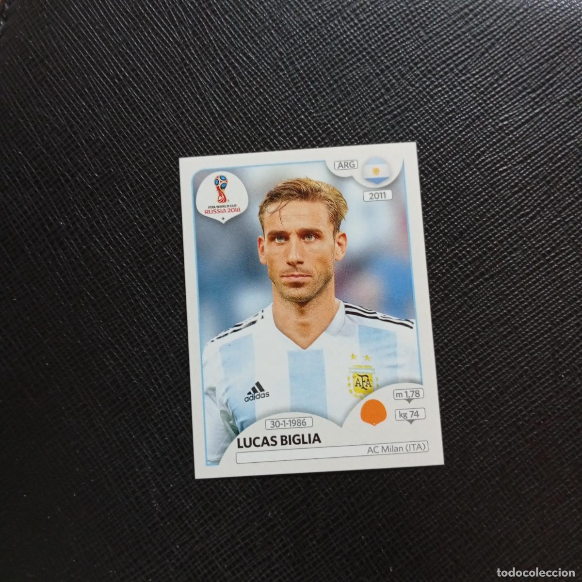 Cromos de f&uacute;tbol: 281 LUCAS BIGLIA ARGENTINA PANINI MUNDIAL RUSIA 2018 CROMO FUTBOL 18 - SIN PEGAR - CJ2 ..