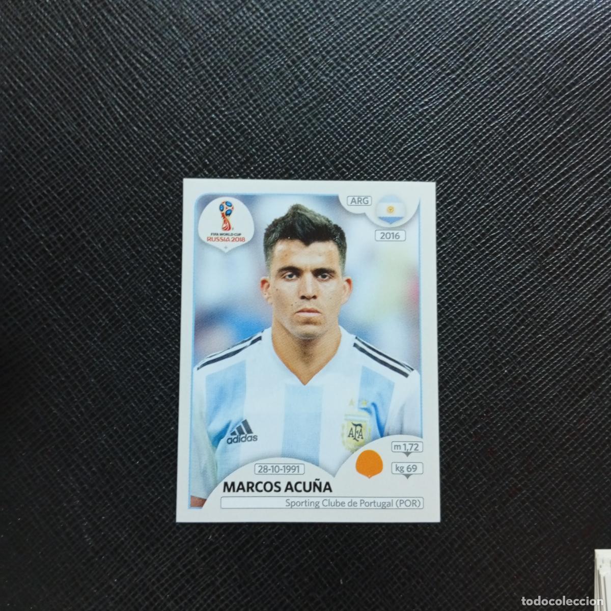 Cromos de f&uacute;tbol: 284 MARCOS ACU&Ntilde;A ARGENTINA PANINI MUNDIAL RUSIA 2018 CROMO FUTBOL 18 - SIN PEGAR - CJ2