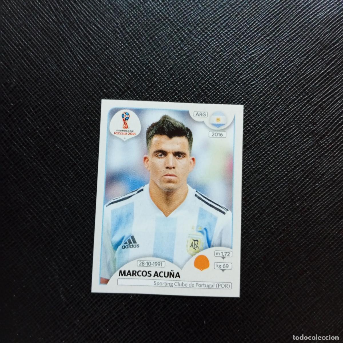 Cromos de f&uacute;tbol: 284 MARCOS ACU&Ntilde;A ARGENTINA PANINI MUNDIAL RUSIA 2018 CROMO FUTBOL 18 - SIN PEGAR - CJ2 .