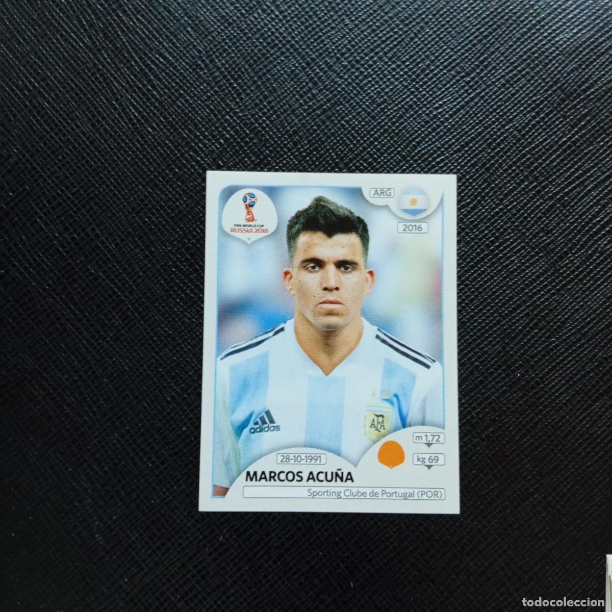 Cromos de f&uacute;tbol: 284 MARCOS ACU&Ntilde;A ARGENTINA PANINI MUNDIAL RUSIA 2018 CROMO FUTBOL 18 - SIN PEGAR - CJ2 ..